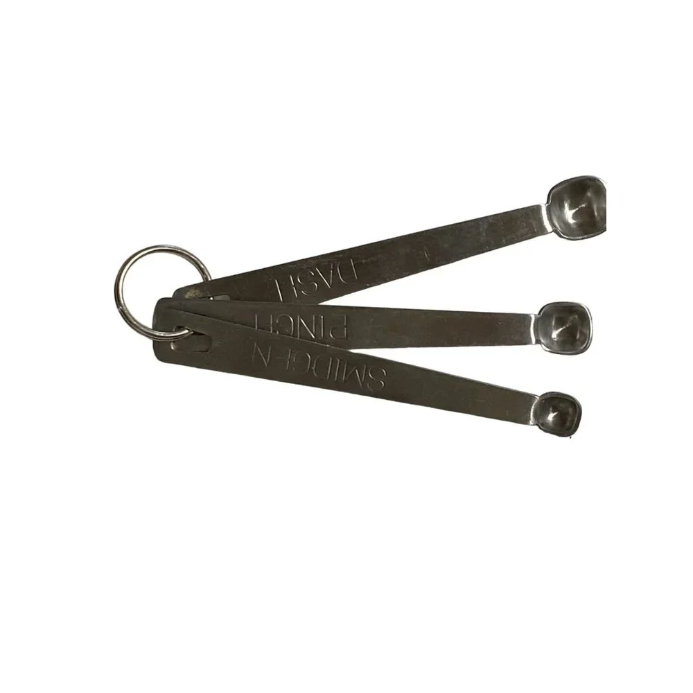 Measuring Spoons Smidgen Dash Pinch Used Stainless Steel
